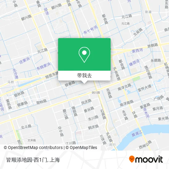 皆顺添地园-西1门地图