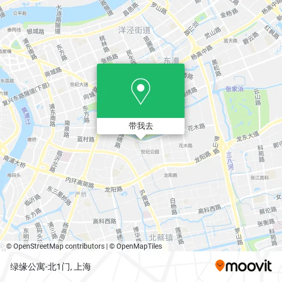 绿缘公寓-北1门地图