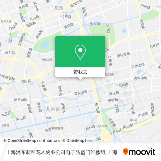 上海浦东新区花木物业公司电子防盗门维修组地图