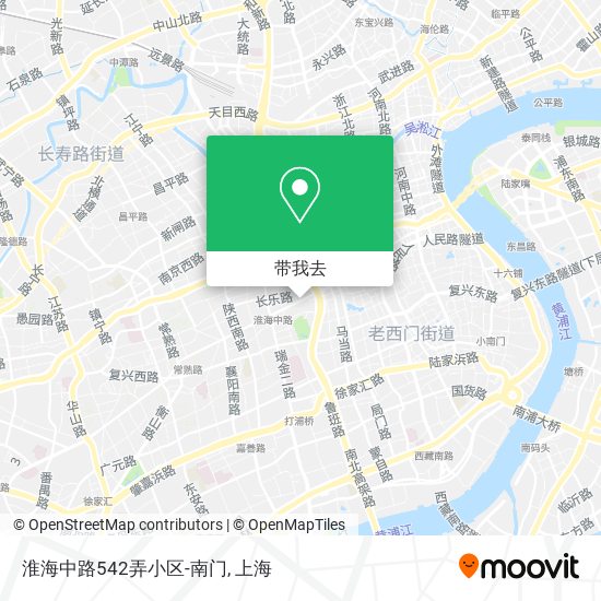 淮海中路542弄小区-南门地图