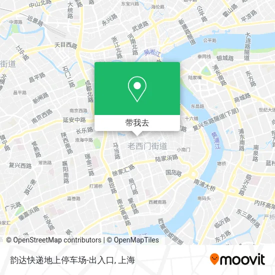 韵达快递地上停车场-出入口地图