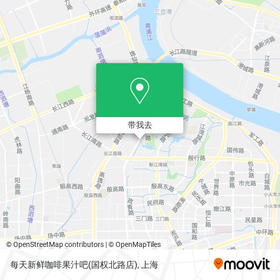 每天新鲜咖啡果汁吧(国权北路店)地图