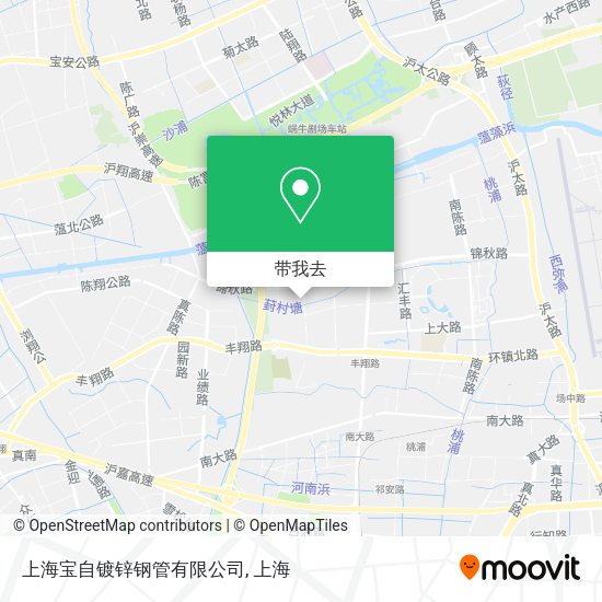 上海宝自镀锌钢管有限公司地图