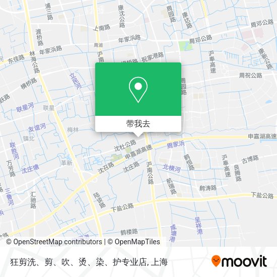 狂剪洗、剪、吹、烫、染、护专业店地图