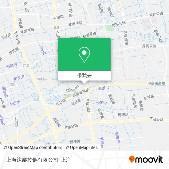 上海达鑫拉链有限公司地图