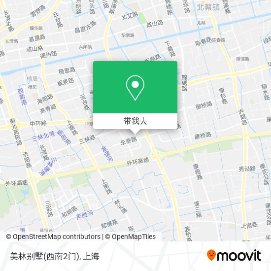美林别墅(西南2门)地图