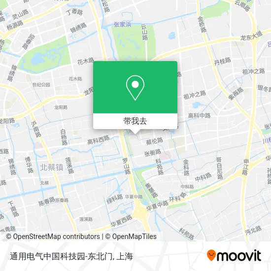 通用电气中国科技园-东北门地图