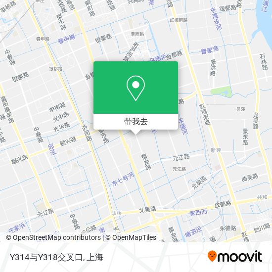 Y314与Y318交叉口地图