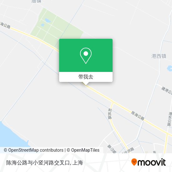 陈海公路与小竖河路交叉口地图
