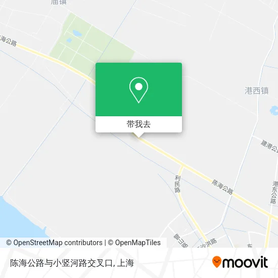 陈海公路与小竖河路交叉口地图