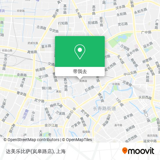 达美乐比萨(岚皋路店)地图