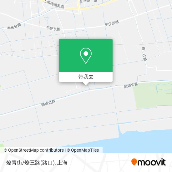 燎青街/燎三路(路口)地图