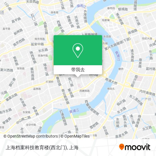 上海档案科技教育楼(西北门)地图