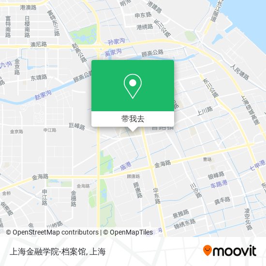 上海金融学院-档案馆地图
