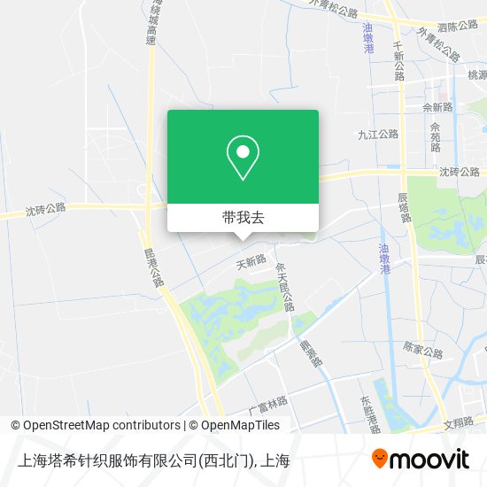 上海塔希针织服饰有限公司(西北门)地图