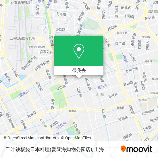 千叶铁板烧日本料理(爱琴海购物公园店)地图