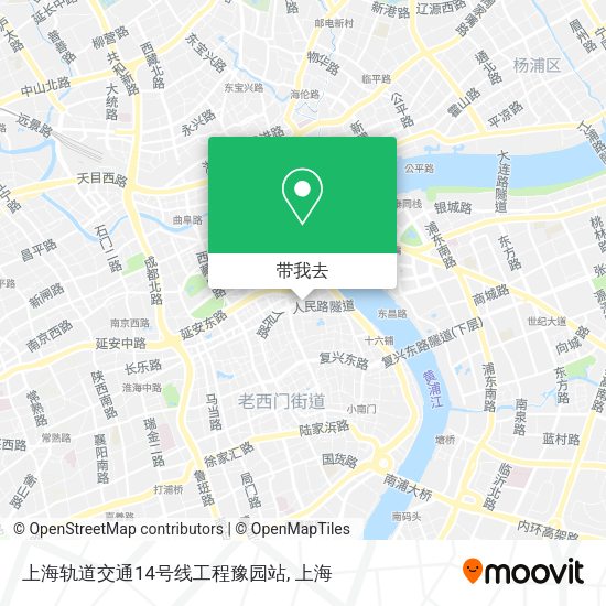 上海轨道交通14号线工程豫园站地图