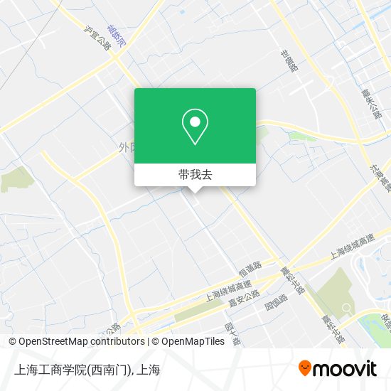 上海工商学院(西南门)地图