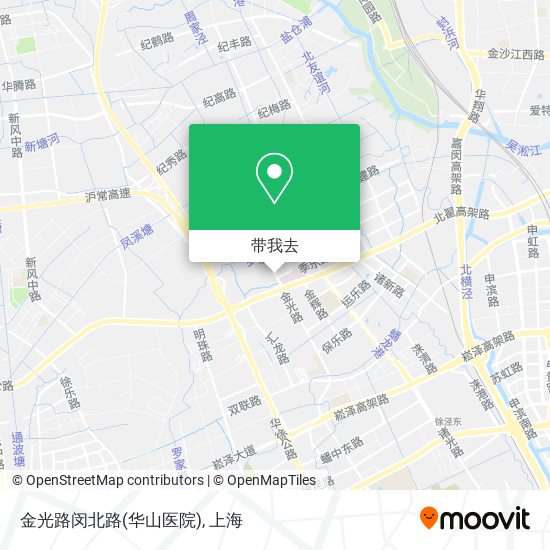 金光路闵北路(华山医院)地图