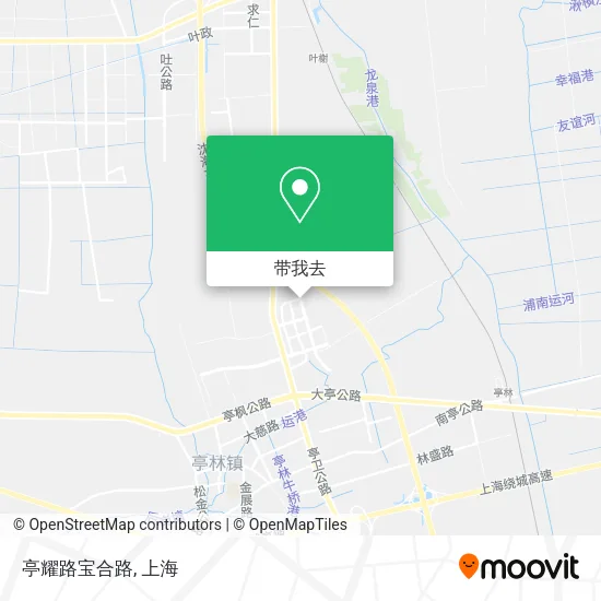 亭耀路宝合路地图