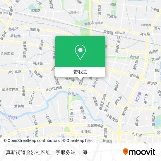 真新街道金沙社区红十字服务站地图