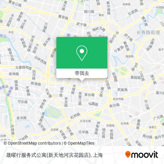 晟曜行服务式公寓(新天地河滨花园店)地图