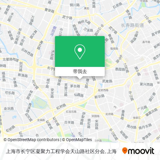 上海市长宁区凝聚力工程学会天山路社区分会地图