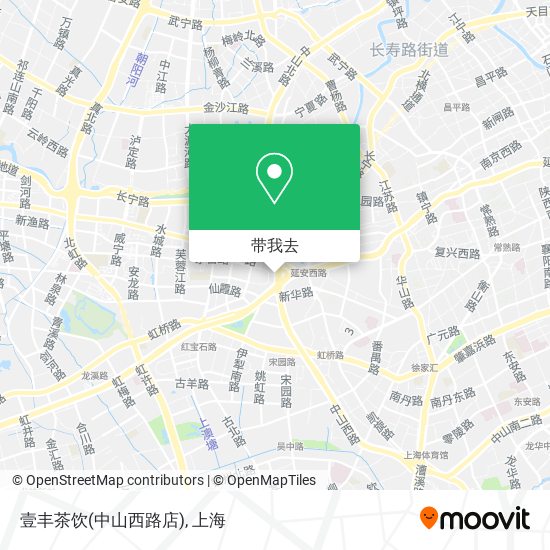 壹丰茶饮(中山西路店)地图