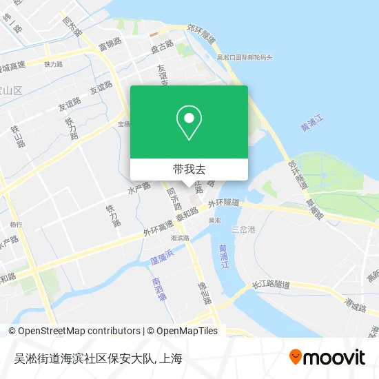 吴淞街道海滨社区保安大队地图