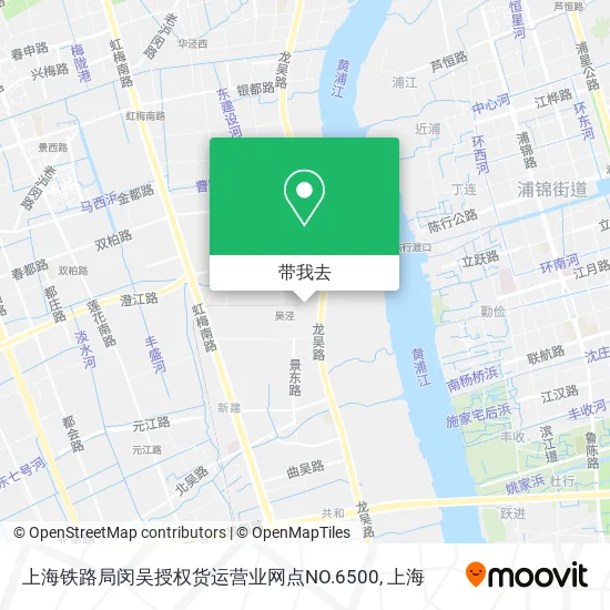 上海铁路局闵吴授权货运营业网点NO.6500地图