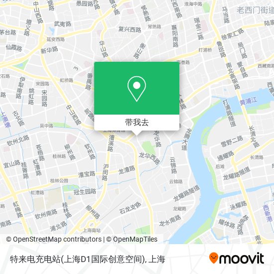 特来电充电站(上海D1国际创意空间)地图