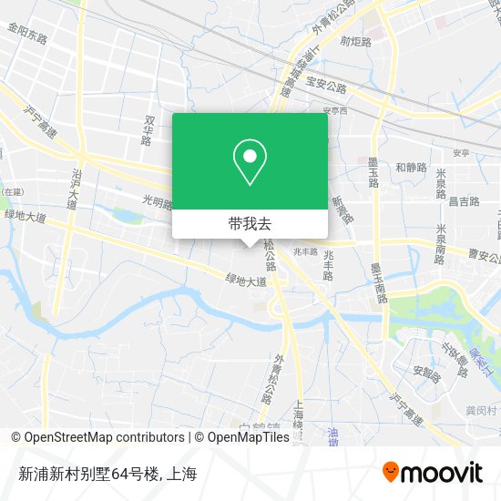 新浦新村别墅64号楼地图