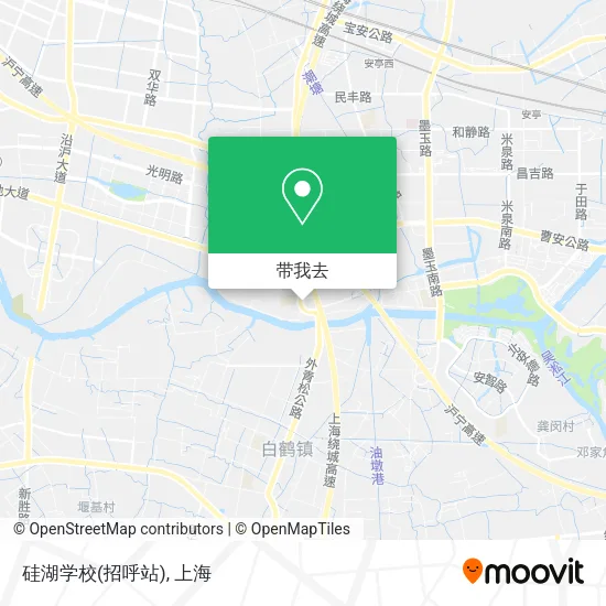 硅湖学校(招呼站)地图