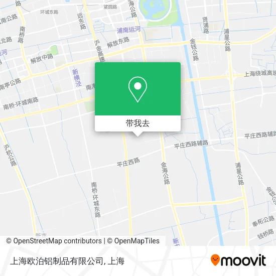 上海欧泊铝制品有限公司地图