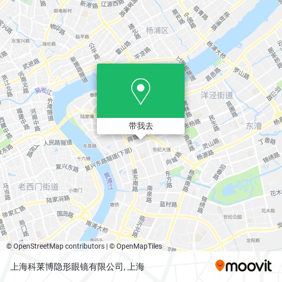 上海科莱博隐形眼镜有限公司地图