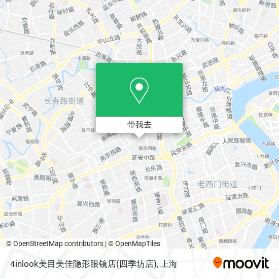 4inlook美目美佳隐形眼镜店(四季坊店)地图