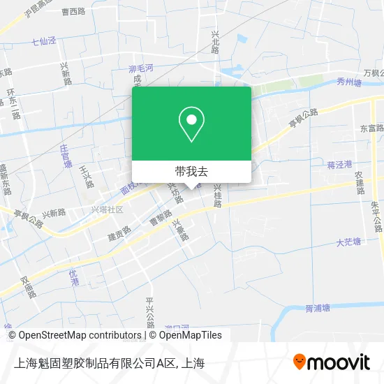 上海魁固塑胶制品有限公司A区地图