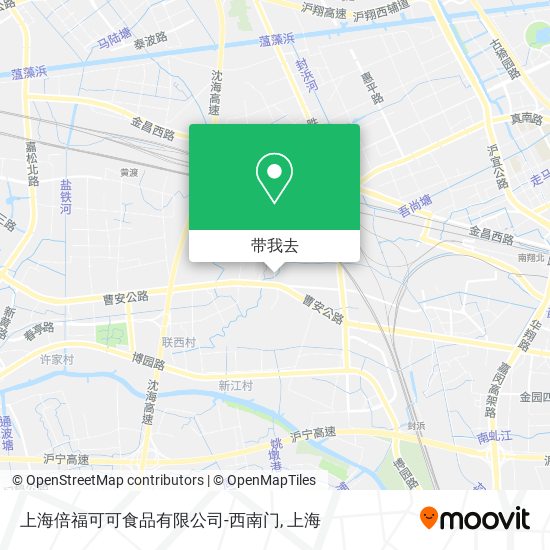 上海倍福可可食品有限公司-西南门地图