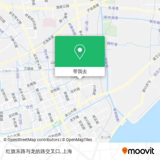 红旗东路与龙皓路交叉口地图