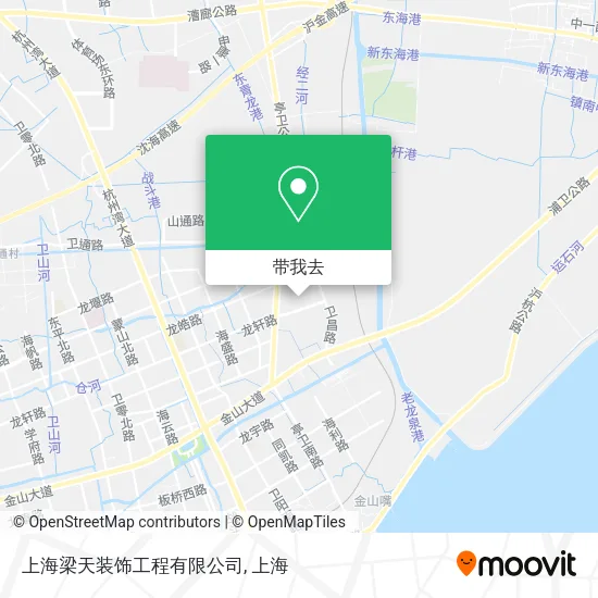 上海梁天装饰工程有限公司地图