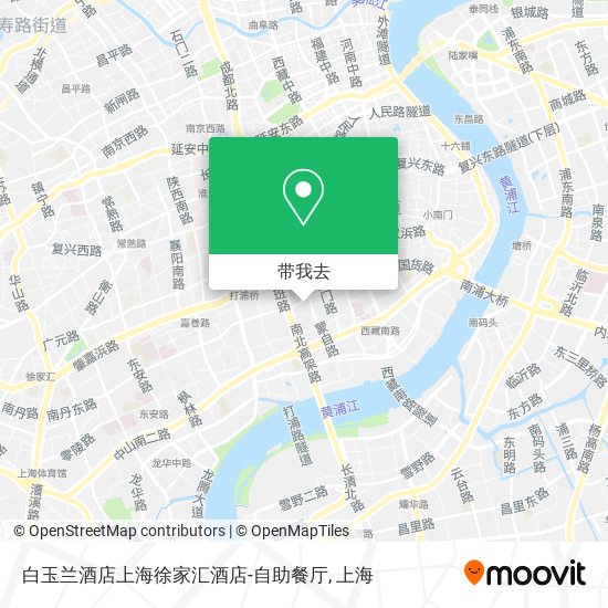 白玉兰酒店上海徐家汇酒店-自助餐厅地图