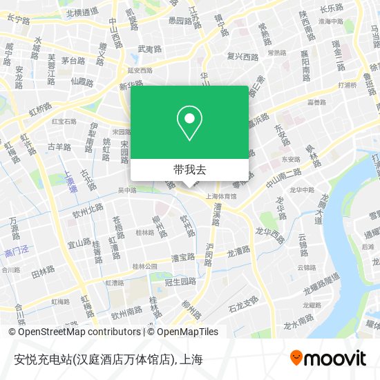 安悦充电站(汉庭酒店万体馆店)地图