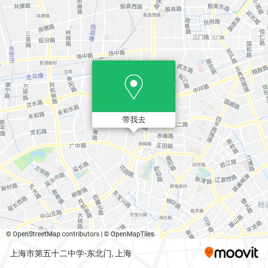 上海市第五十二中学-东北门地图