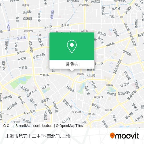 上海市第五十二中学-西北门地图