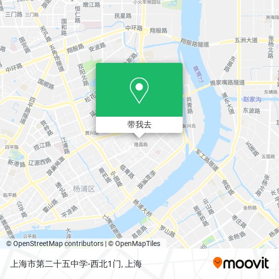 上海市第二十五中学-西北1门地图