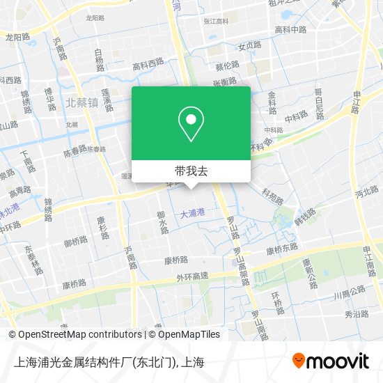 上海浦光金属结构件厂(东北门)地图