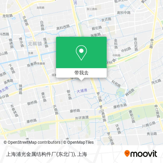 上海浦光金属结构件厂(东北门)地图