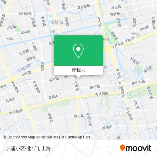 京浦小区-北1门地图