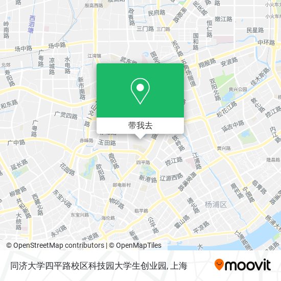 同济大学四平路校区科技园大学生创业园地图