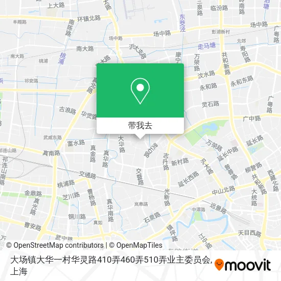 大场镇大华一村华灵路410弄460弄510弄业主委员会地图